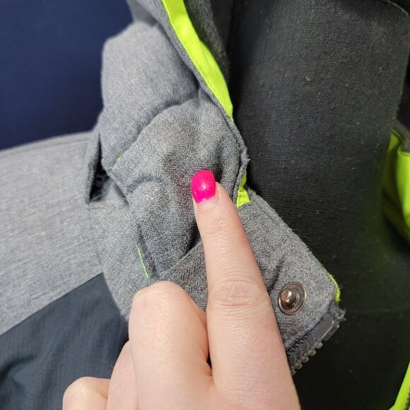 Gerry Boys Kids Youth Hooded Winter Jacket M 10/12 Grey Snow Skiing Snowboarding - Picture 3 of 11